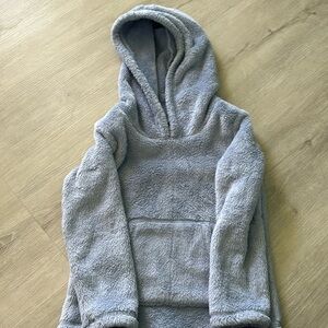 Toddler Sweatshirt with Hoodie and Pockets Blue, Fluffy, 5T